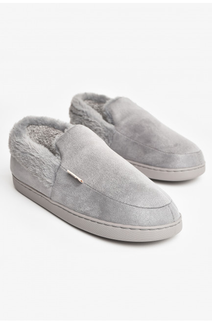 Бурки мужские на меху серого цвета 207460L