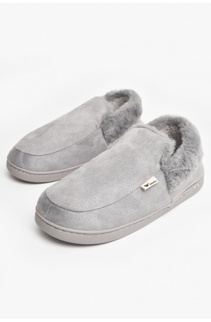 Бурки мужские на меху серого цвета 207460L