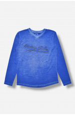 Кофта подростковая для мальчика синего цвета 207487L