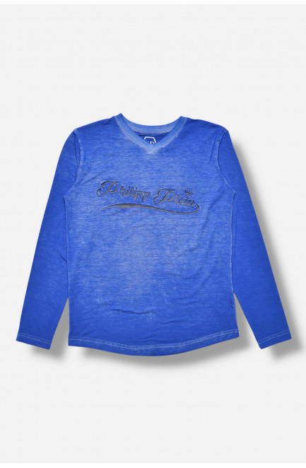 Кофта подростковая для мальчика синего цвета 207487L