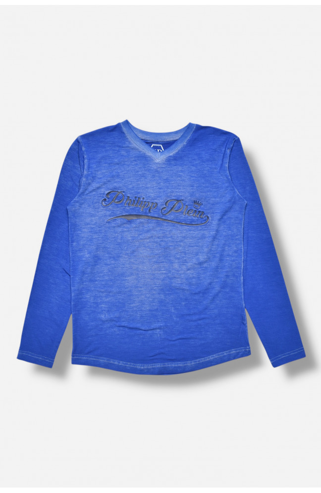 Кофта подростковая для мальчика синего цвета 207487L