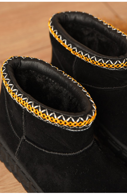 Угги женские на меху черного цвета 207489L