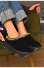 Угги женские на меху черного цвета 207491L