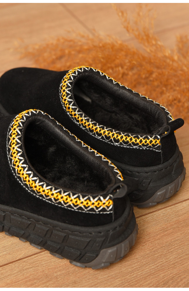 Угги женские на меху черного цвета 207491L