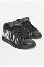 Кроссовки мужские черного цвета на шнуровке 207540L Кроссовки мужские черного цвета на шнуровке 207540L