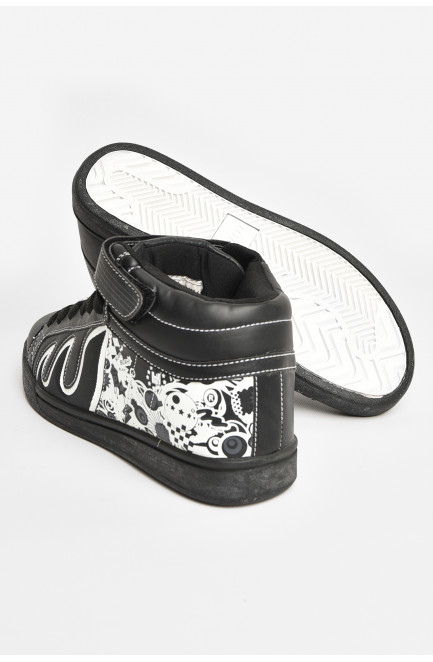 Кроссовки мужские черного цвета на шнуровке 207540L Кроссовки мужские черного цвета на шнуровке 207540L