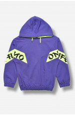 Кофта подростковая для девочки фиолетового цвета с принтом 207570L Кофта подростковая для девочки фиолетового цвета с принтом 207570L