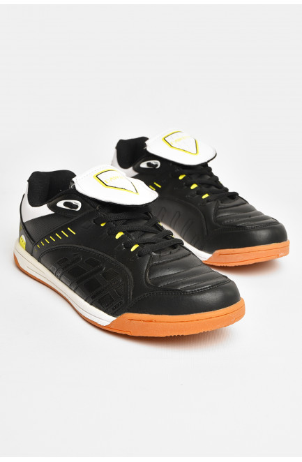 Кроссовки мужские черного цвета на шнуровке 207585L