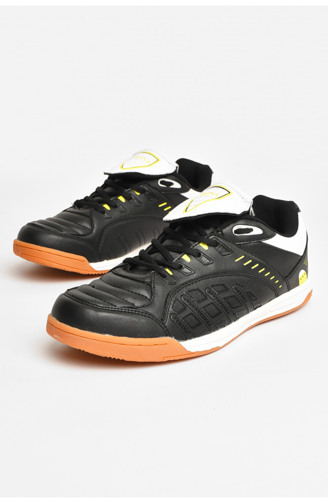 Кроссовки мужские черного цвета на шнуровке 207585L