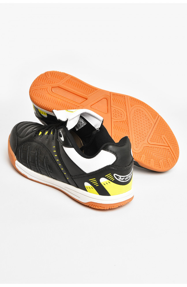 Кроссовки мужские черного цвета на шнуровке 207585L