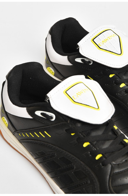 Кроссовки мужские черного цвета на шнуровке 207585L Кроссовки мужские черного цвета на шнуровке 207585L