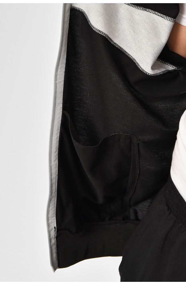 Спортивный костюм мужской черного цвета 207650L