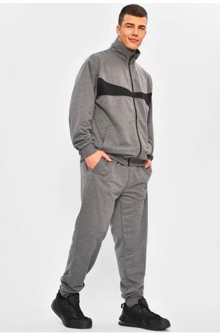 Спортивный костюм мужской серого цвета 207651L