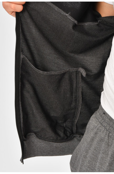 Спортивный костюм мужской серого цвета 207651L