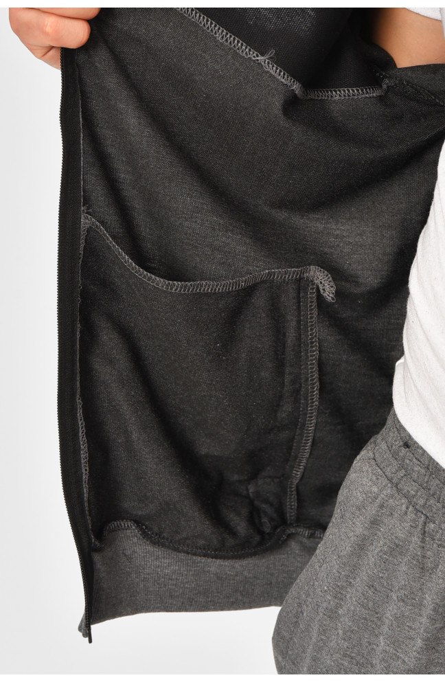 Спортивный костюм мужской серого цвета 207651L