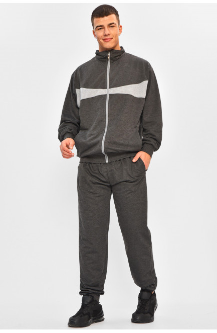 Спортивный костюм мужской тёмно-серого цвета 207653L