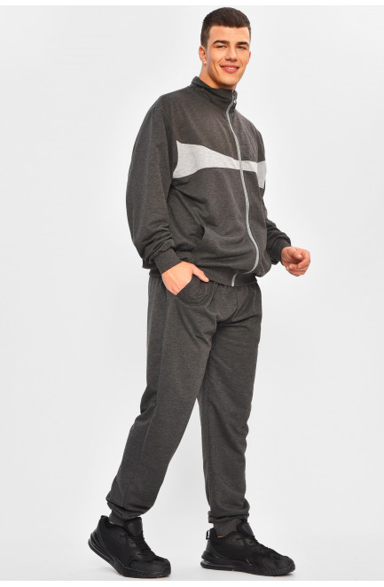 Спортивный костюм мужской тёмно-серого цвета 207653L