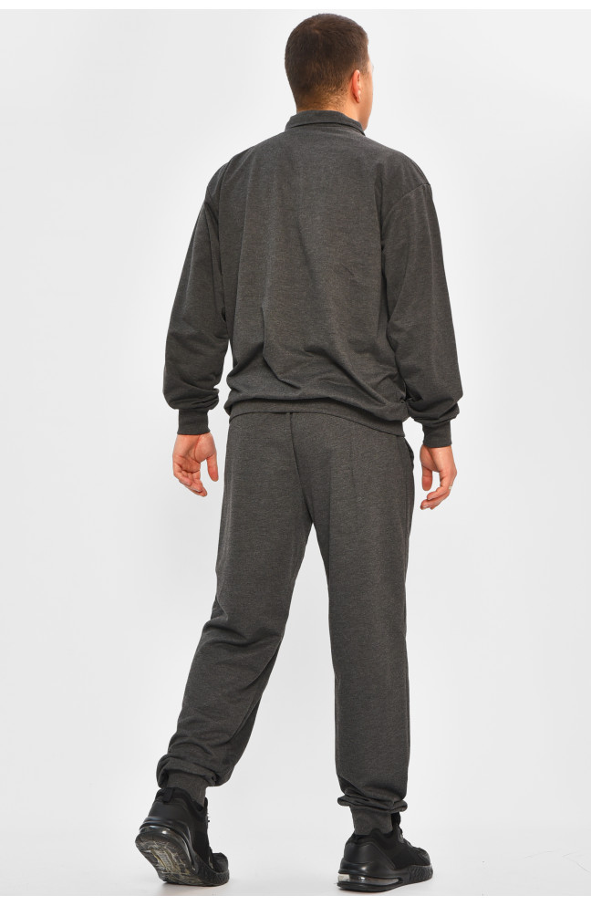 Спортивный костюм мужской тёмно-серого цвета 207653L