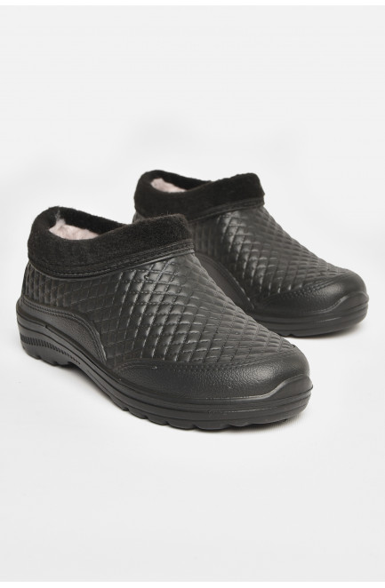 Галоши мужские на меху черного цвета 207847L