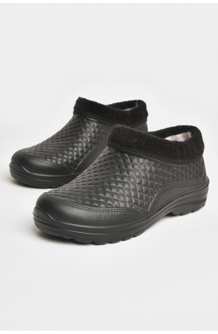 Галоши мужские на меху черного цвета 207847L