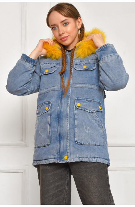 Куртка подростковая для девочки демисезонная синего цвета 207885L