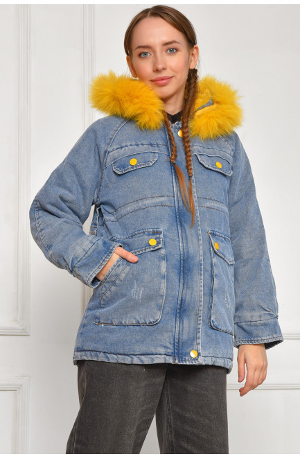 Куртка подростковая для девочки демисезонная синего цвета 207885L