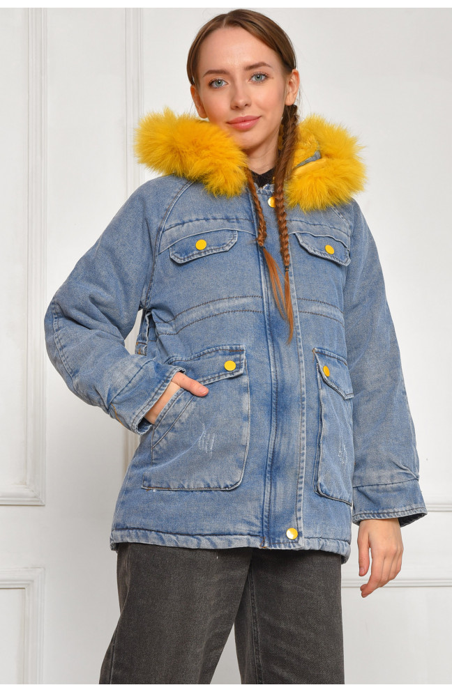 Куртка подростковая для девочки демисезонная синего цвета 207885L