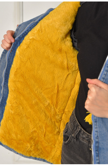 Куртка подростковая для девочки демисезонная синего цвета 207885L