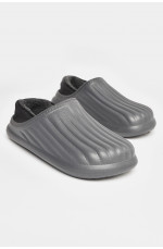 Галоши мужские на меху серого цвета 207897L