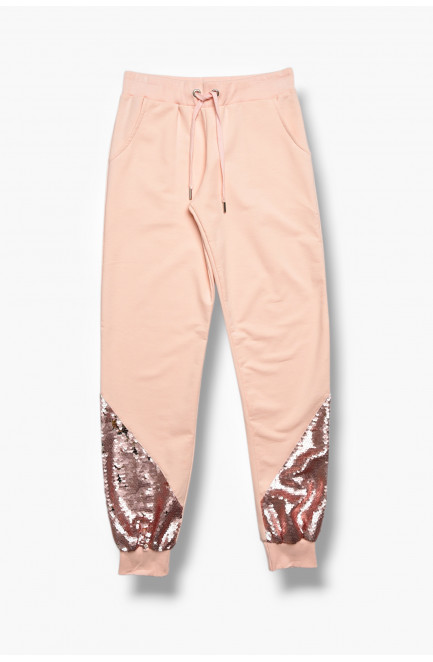 Спортивные штаны для девочки розового цвета 208083L