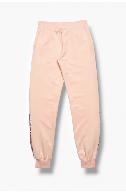 Спортивные штаны для девочки розового цвета 208083L