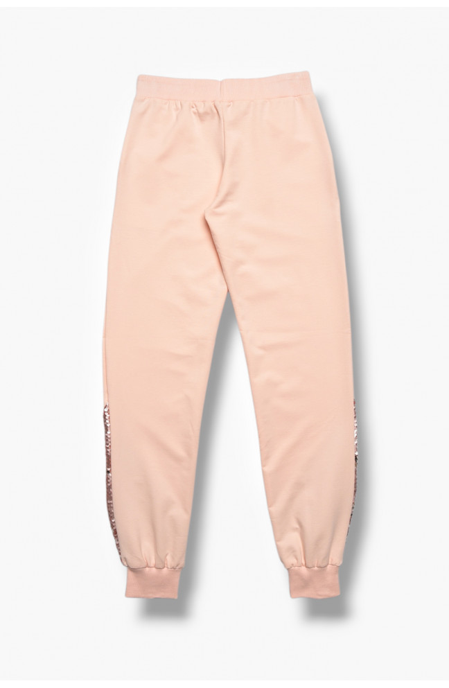 Спортивные штаны для девочки розового цвета 208083L