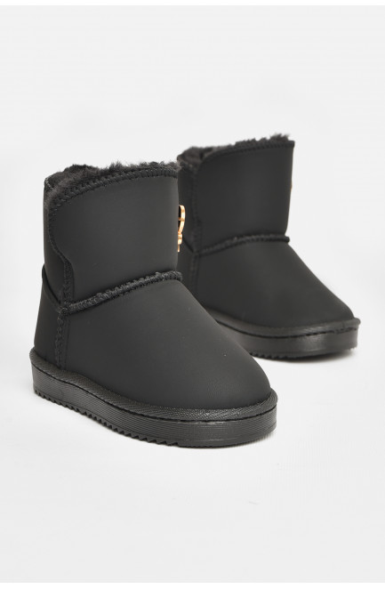 Угги детские для девочки черного цвета 208142L