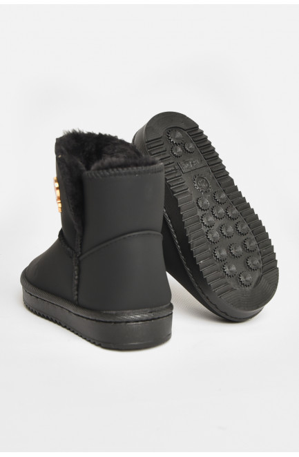 Угги детские для девочки черного цвета 208142L