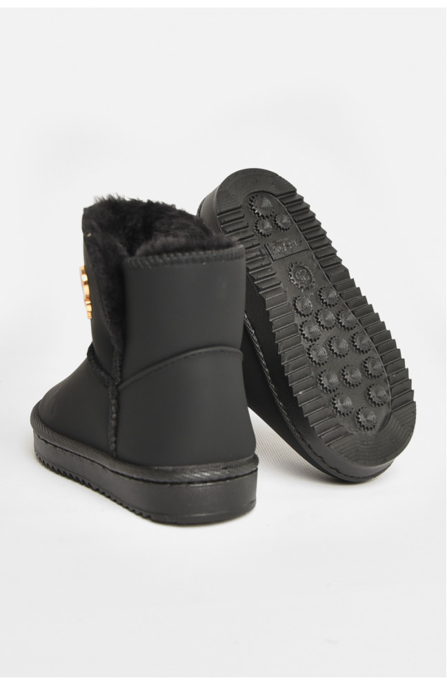 Угги детские для девочки черного цвета 208142L