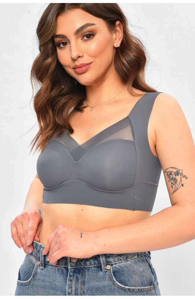 Топ женский серого цвета чашка С 208152L