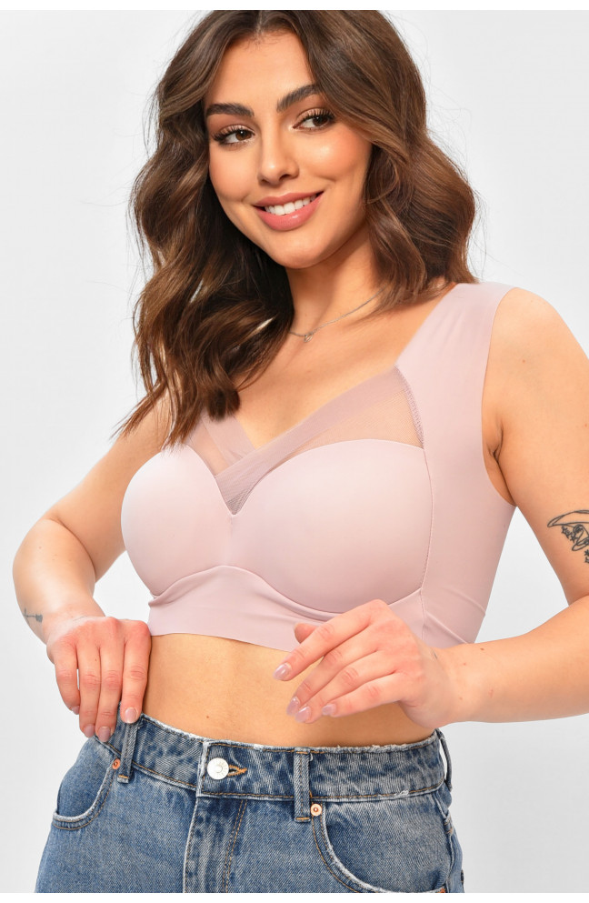 Топ женский розового цвета чашка С 208156L