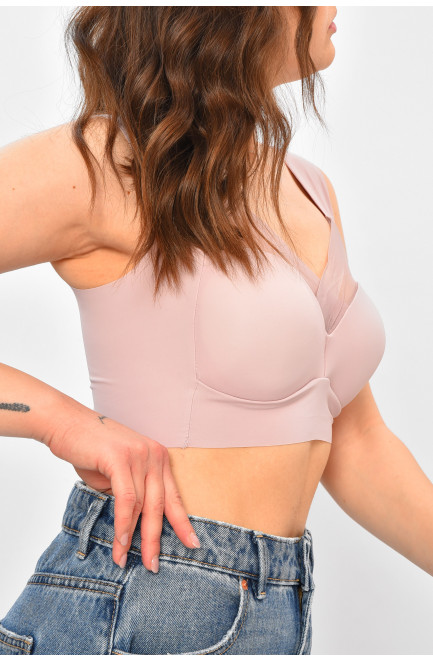 Топ женский розового цвета чашка С 208156L