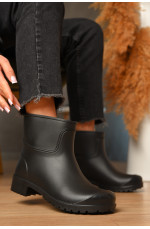 Сапоги резиновые низкие женские черного цвета 208159L