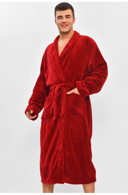 Халат мужской махровый бордового цвета 208486L