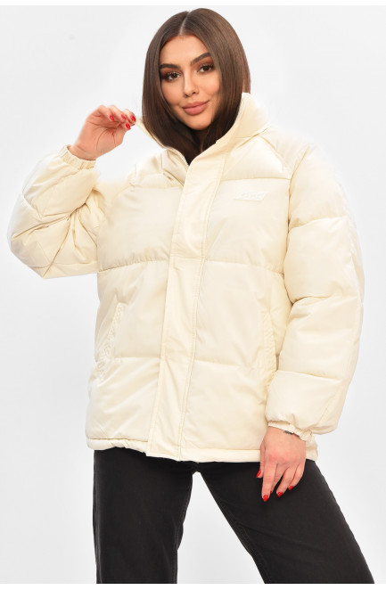 Куртка женская демисезонная молочного цвета 208510L
