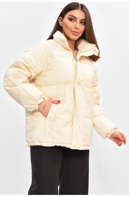 Куртка женская демисезонная молочного цвета 208510L