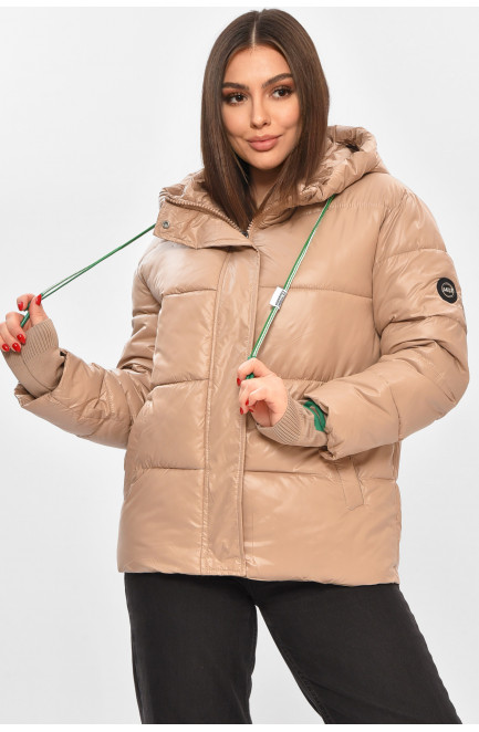 Куртка женская демисезонная бежевого цвета 208546L