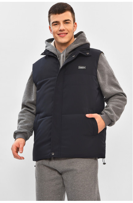 Жилетка мужская демисезонная тёмно-синего цвета 208556L