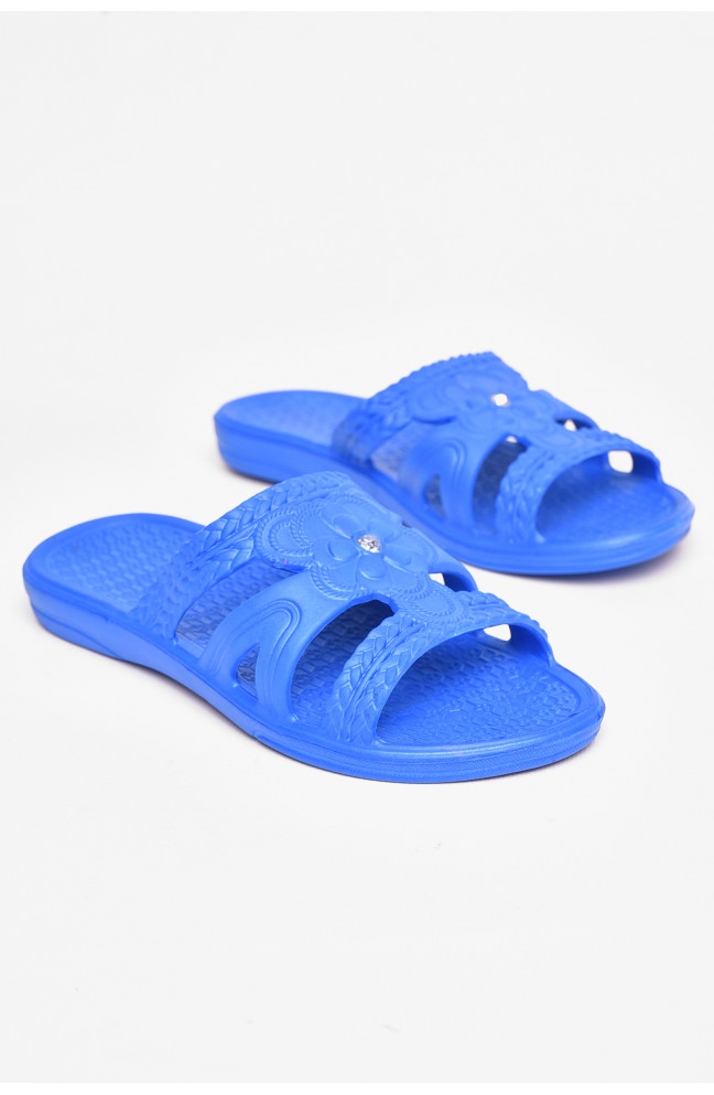 Шлепанцы пена женские синего цвета 208566L
