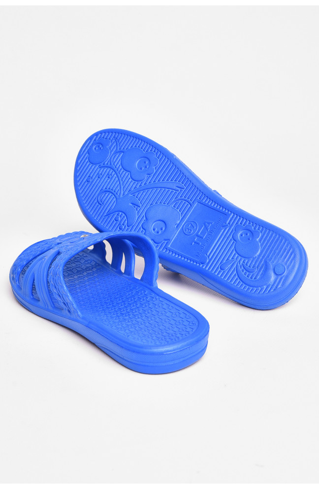 Шлепанцы пена женские синего цвета 208566L
