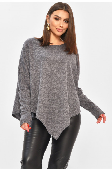 Кофта женская полубальная тёмно-серого цвета 208773L