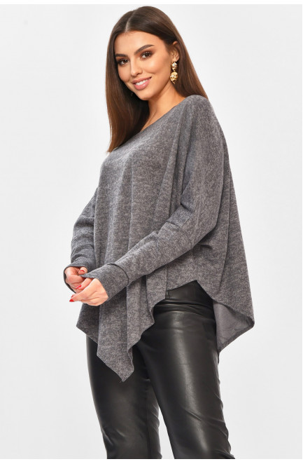 Кофта женская полубальная тёмно-серого цвета 208773L