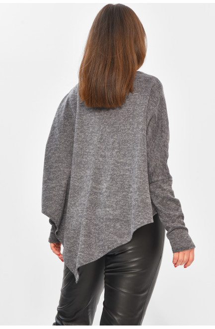 Кофта женская полубальная тёмно-серого цвета 208773L