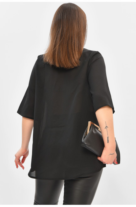 Блуза женская черного цвета с принтом 208787L